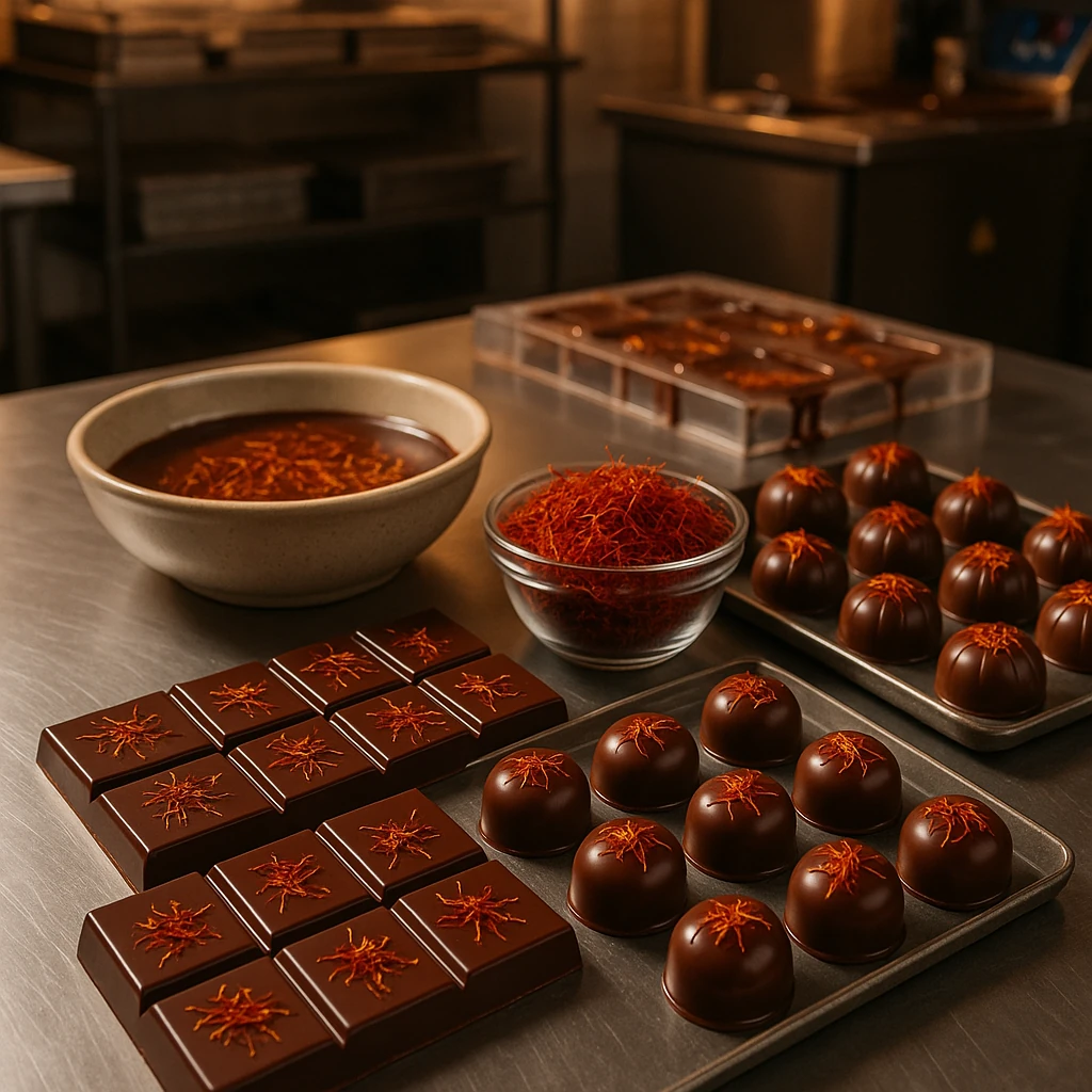 شکلات زعفرانی